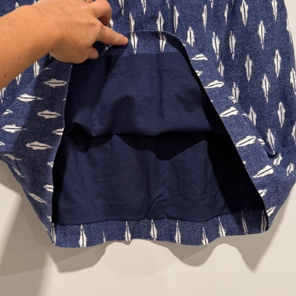 J Crew Linen blend Ikat mini skirt - Picture 3 of 6